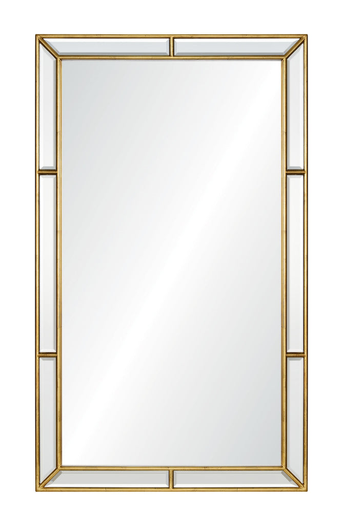 Mirror Home Burnished Gold Leaf  Framed 24"W x 40"H x 1.25"D Mirror