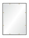 Mirror Home Matte Black & Brass 30