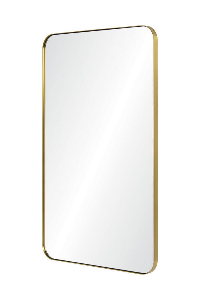 Mirror Home Brushed Brass 30"W x 48"H x 1.25"D Mirror