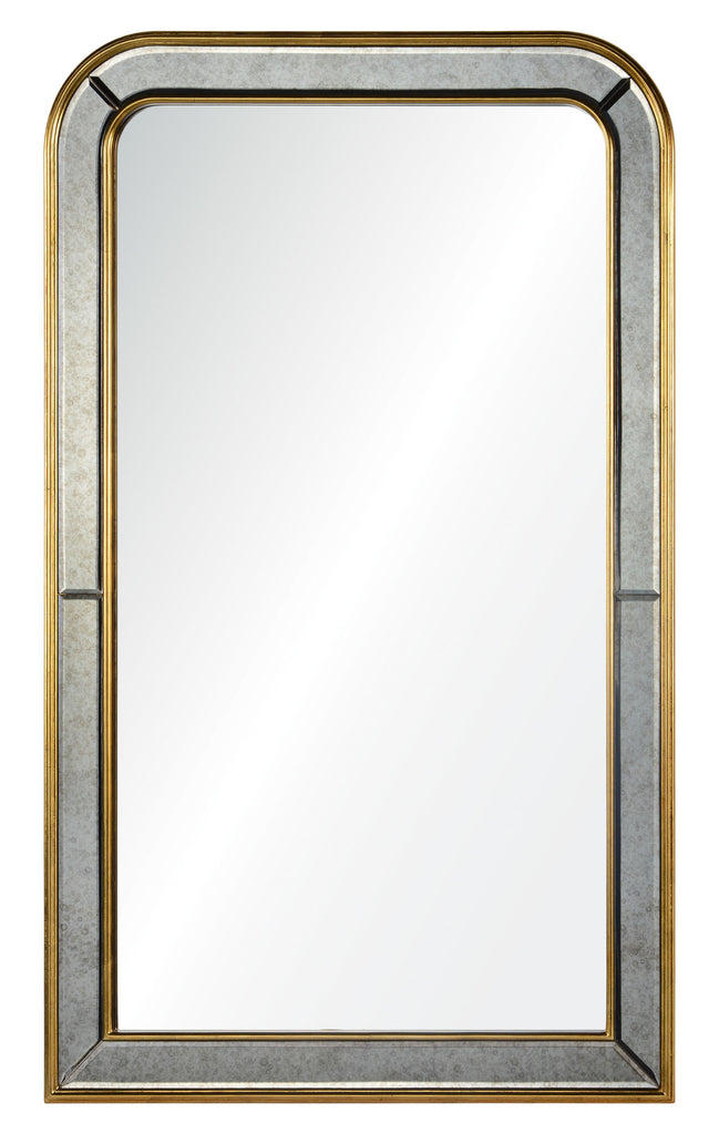 Mirror Home Phillipe Burnished Gold Leaf 28"W x 46"H x 1.25"D Mirror