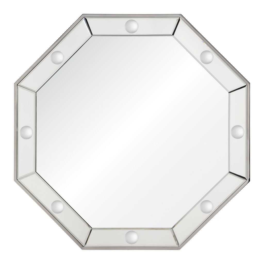 Mirror Home Octagonal Polished Stainless Steel 38"W x 38"H x 1"D Mirror