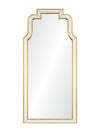 Mirror Home Distressed Gold Leaf  Framed 24