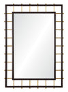 Mirror Home Dark Mahogany & Burnished Brass 32