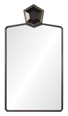 Mirror Home Black Nickel & Gold Leaf 28