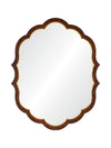 Mirror Home Walnut Burl Wood & Distressed Gold Leaf 44.25