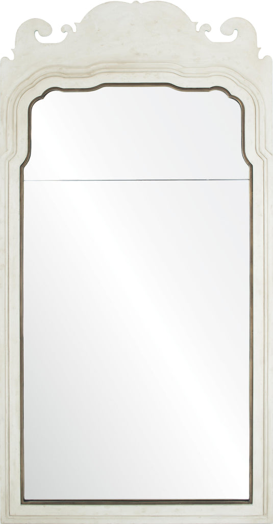 Mirror Home Antiqued Painted Gesso 26"W x 50"H x 1.5"D Mirror