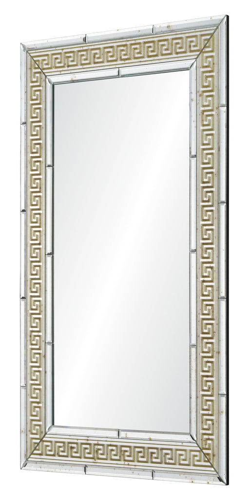 Mirror Home Antiqued  With Gold Detail 30.5"W x 48.5"H x 1"D Mirror