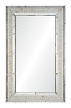 Mirror Home Antiqued  With Silver Detail 30.5