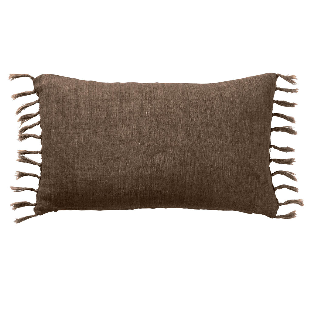 Jaipur Living Jemina Majere Solid Brown 13" x 21" Pillow Cover