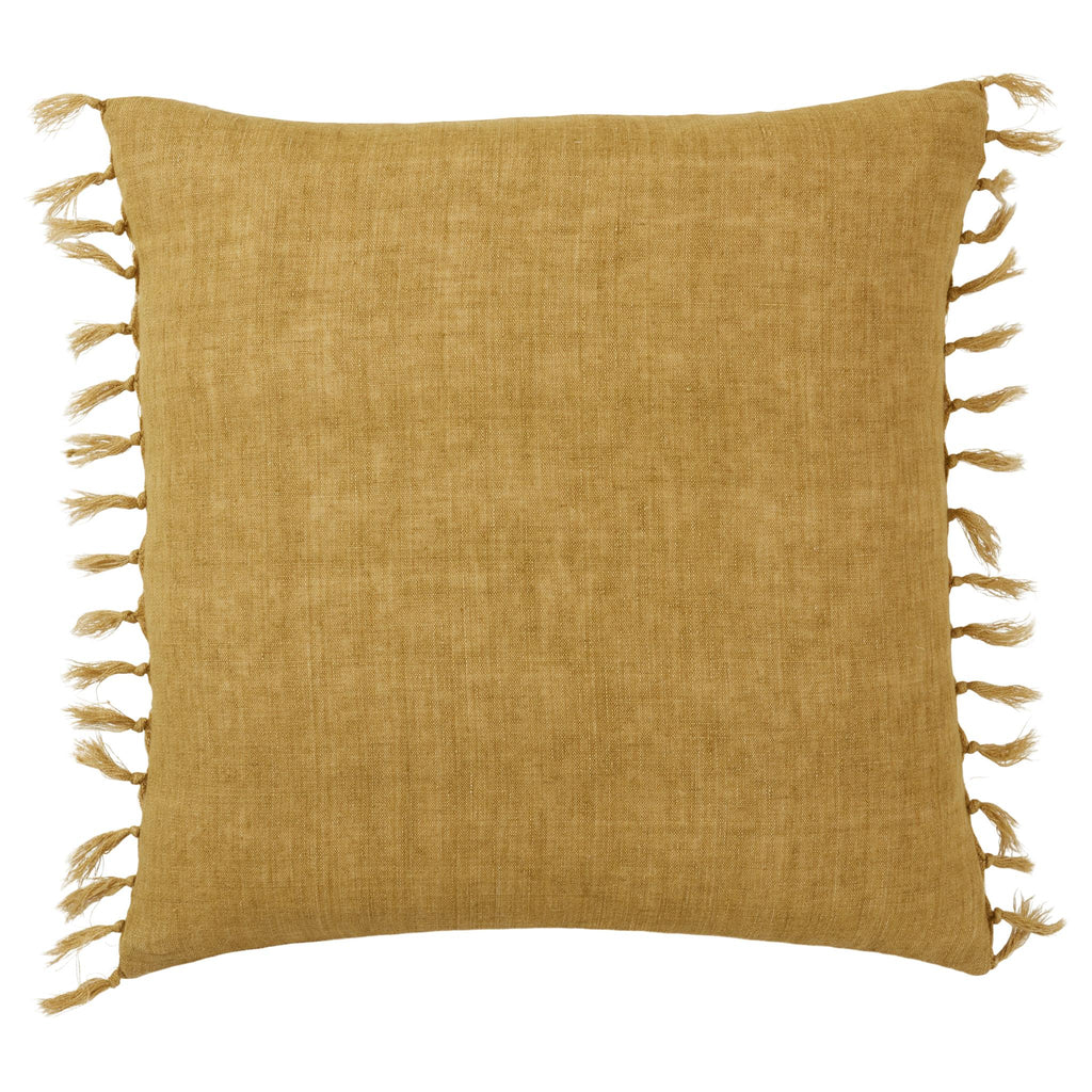 Jaipur Living Jemina Majere Solid Citron 20" x 20" Pillow Cover