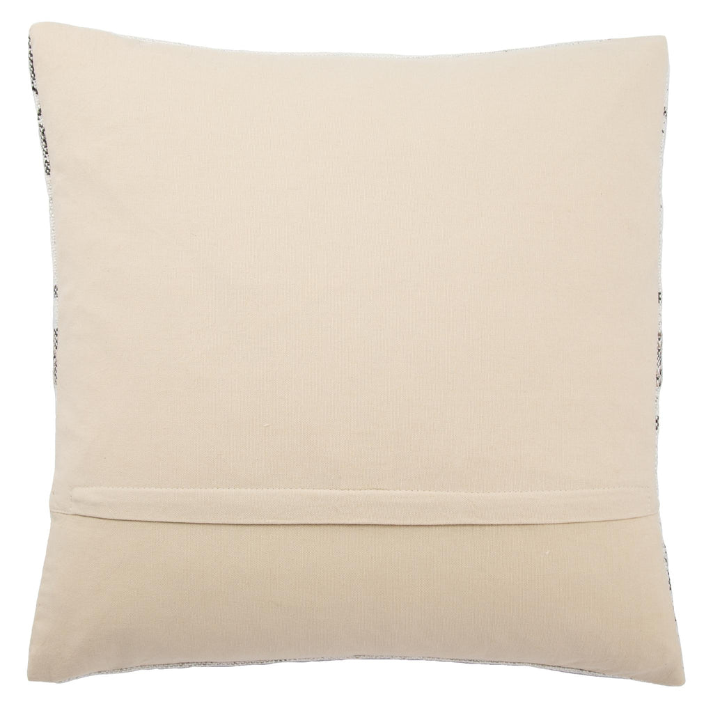 Jaipur Living Peykan Prescott Geometric Gray / Ivory 20" x 20" Pillow Cover