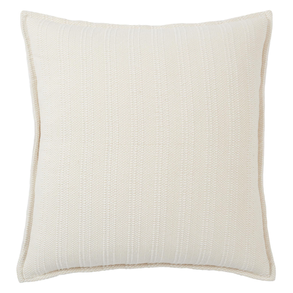 Jaipur Living Tanzy Ove Stripes Cream / Ivory 22" x 22" Pillow Cover