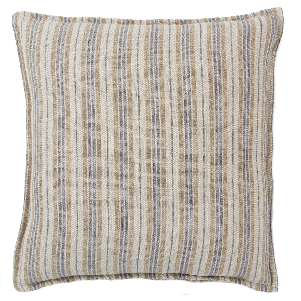 Jaipur Living Tanzy Lucien Stripes Cream / Gray 20" x 20" Pillow Cover