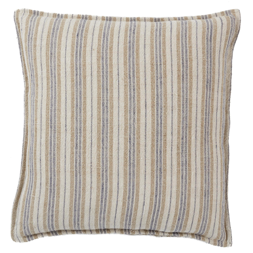 Jaipur Living Tanzy Lucien Stripes Cream / Gray 20" x 20" Pillow Cover