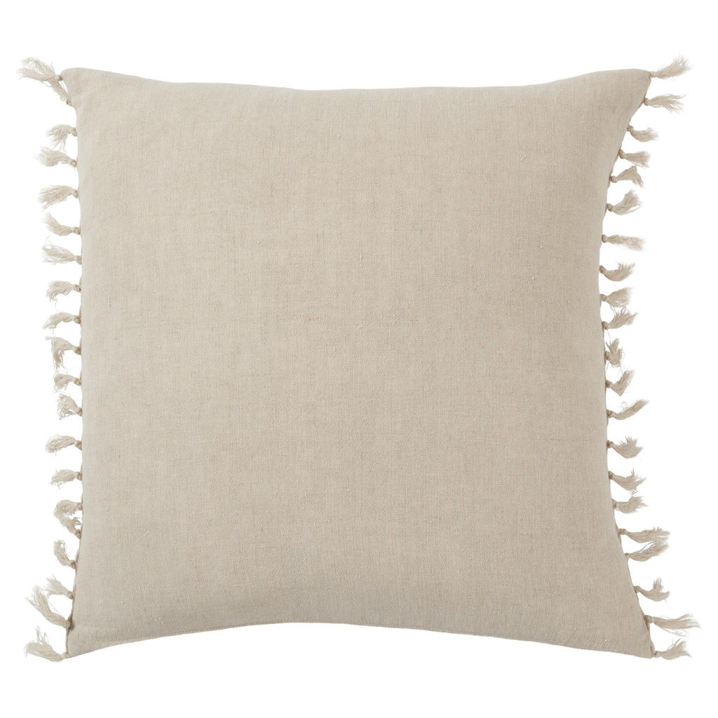 Jaipur Living Jemina Majere Solid Light Gray 20" x 20" Pillow Cover