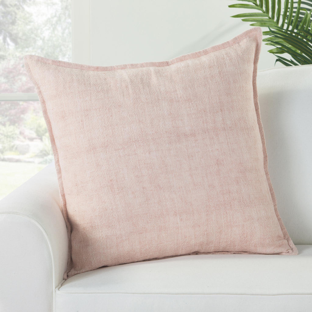 Jaipur Living Burbank Blanche Solid Light Pink 22" x 22" Pillow