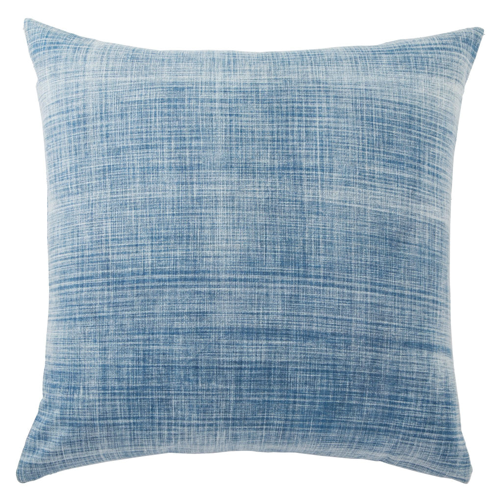 Jaipur Living Revolve Morgan Solid Blue / White 22" x 22" Pillow