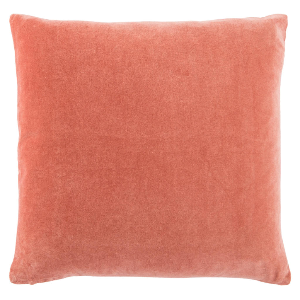 Jaipur Living Emerson Hendrix Border Coral / Cream 22" x 22" Pillow