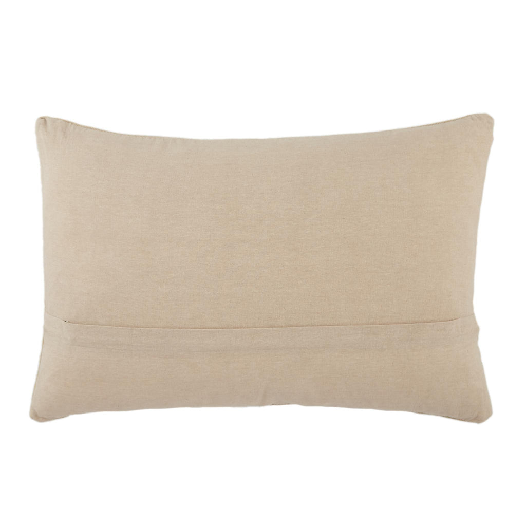 Jaipur Living Emani Ikenna Tribal Taupe / Cream 16" x 24" Pillow