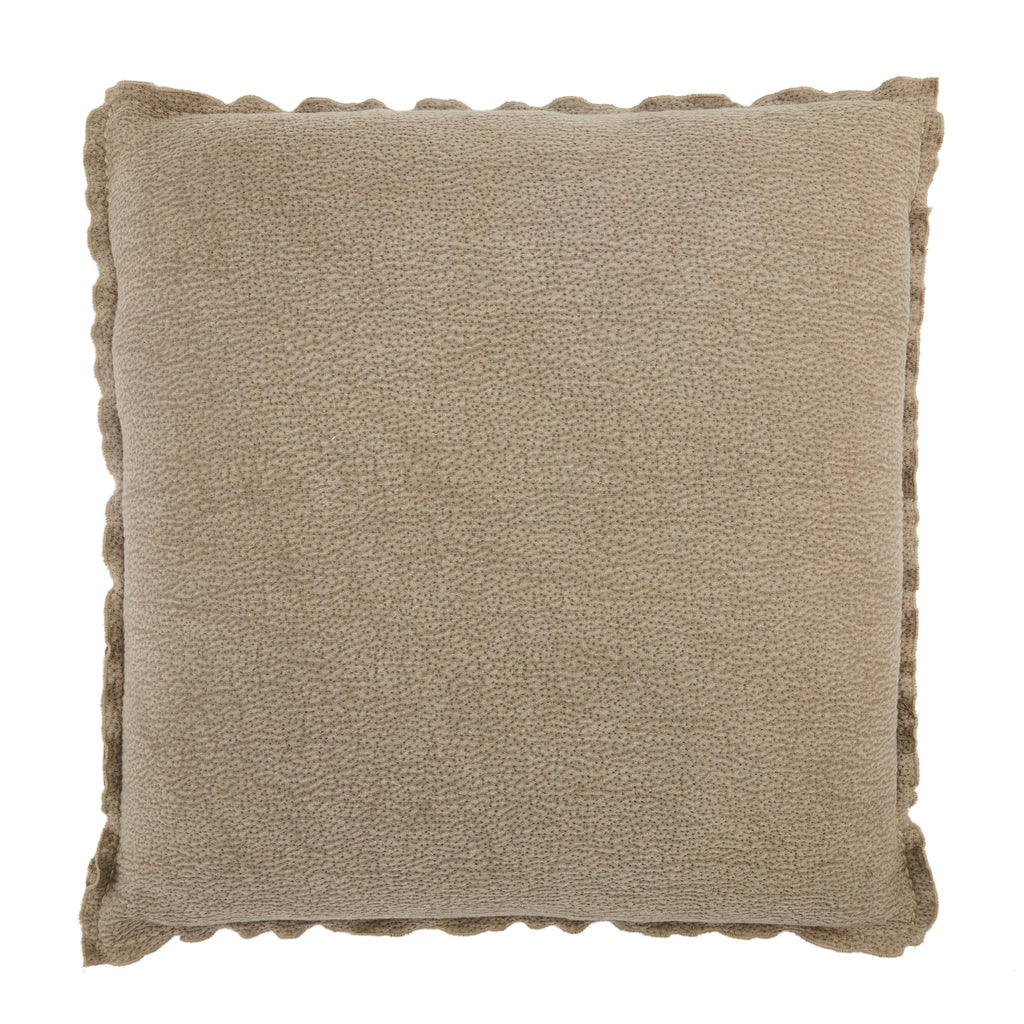 Jaipur Living Lexington Warrenton Solid Taupe 26" x 26" Pillow