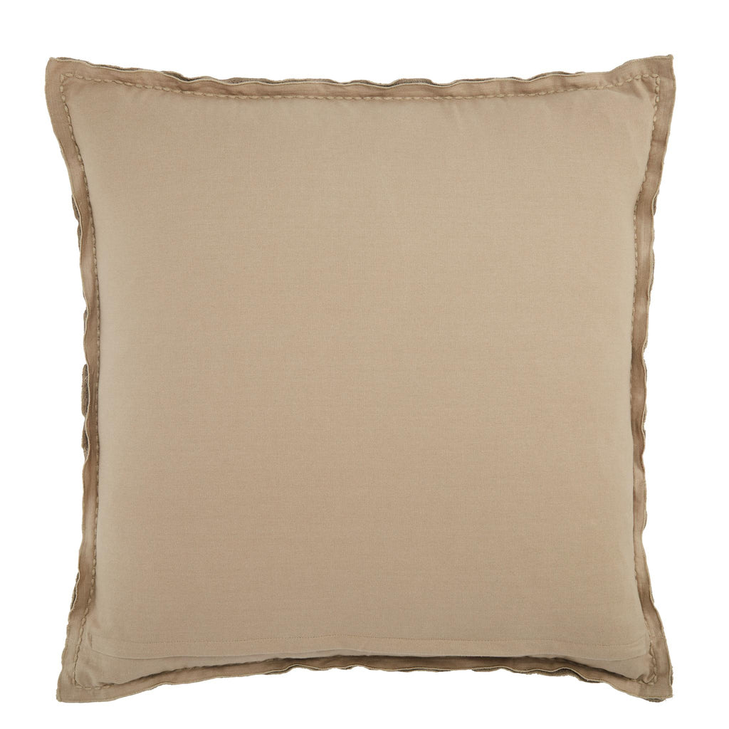 Jaipur Living Lexington Warrenton Solid Taupe 26" x 26" Pillow