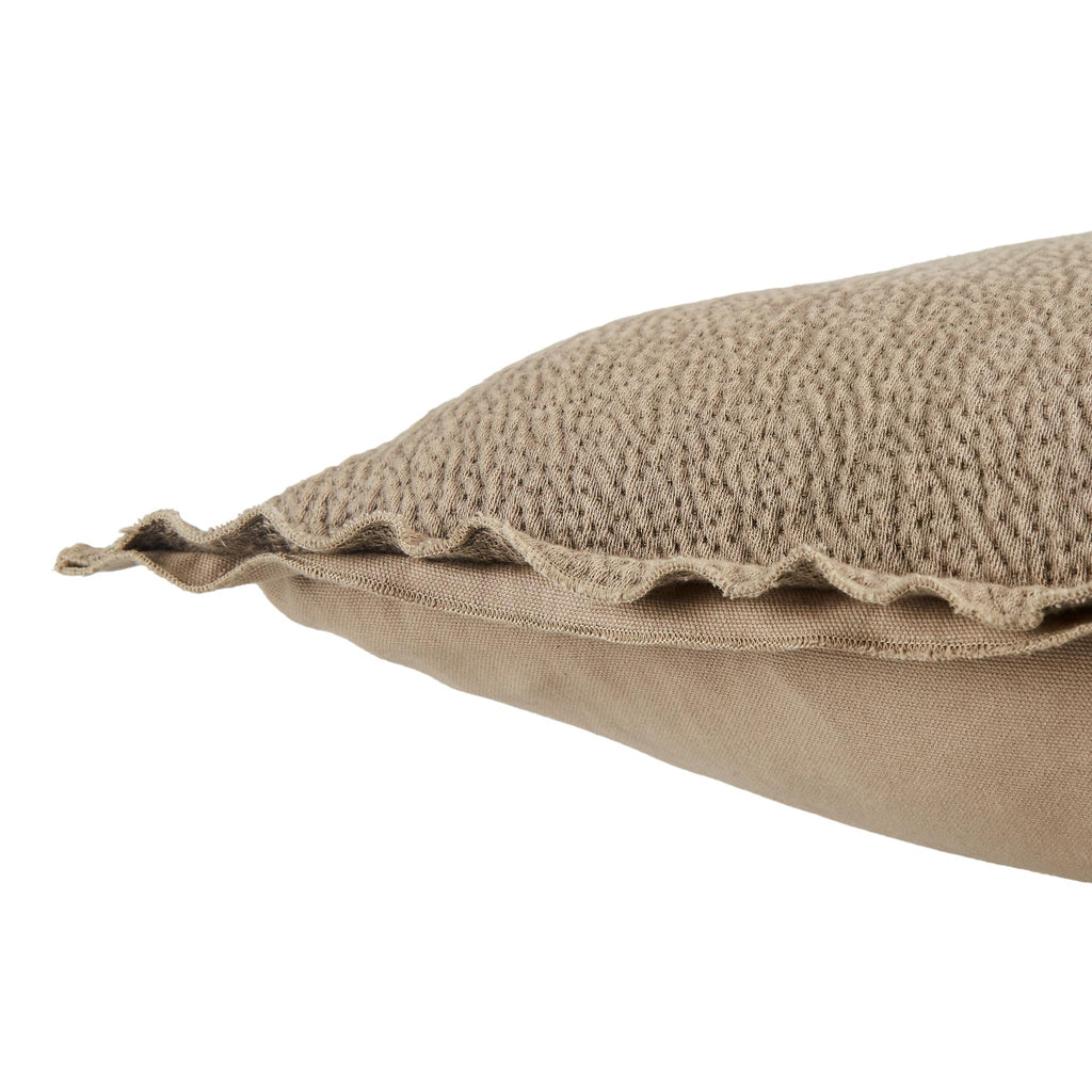 Jaipur Living Lexington Warrenton Solid Taupe 26" x 26" Pillow