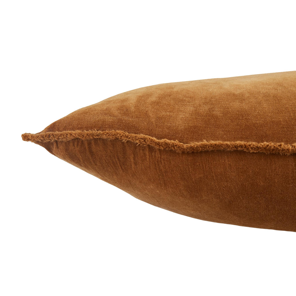 Jaipur Living Nouveau Sunbury Solid Brown 26" x 26" Pillow