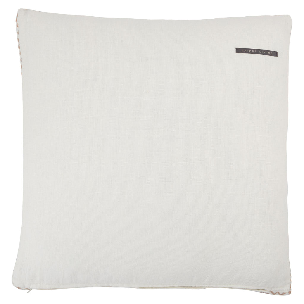 Jaipur Living Taiga Seti Border Ivory / Blush 24" x 24" Pillow