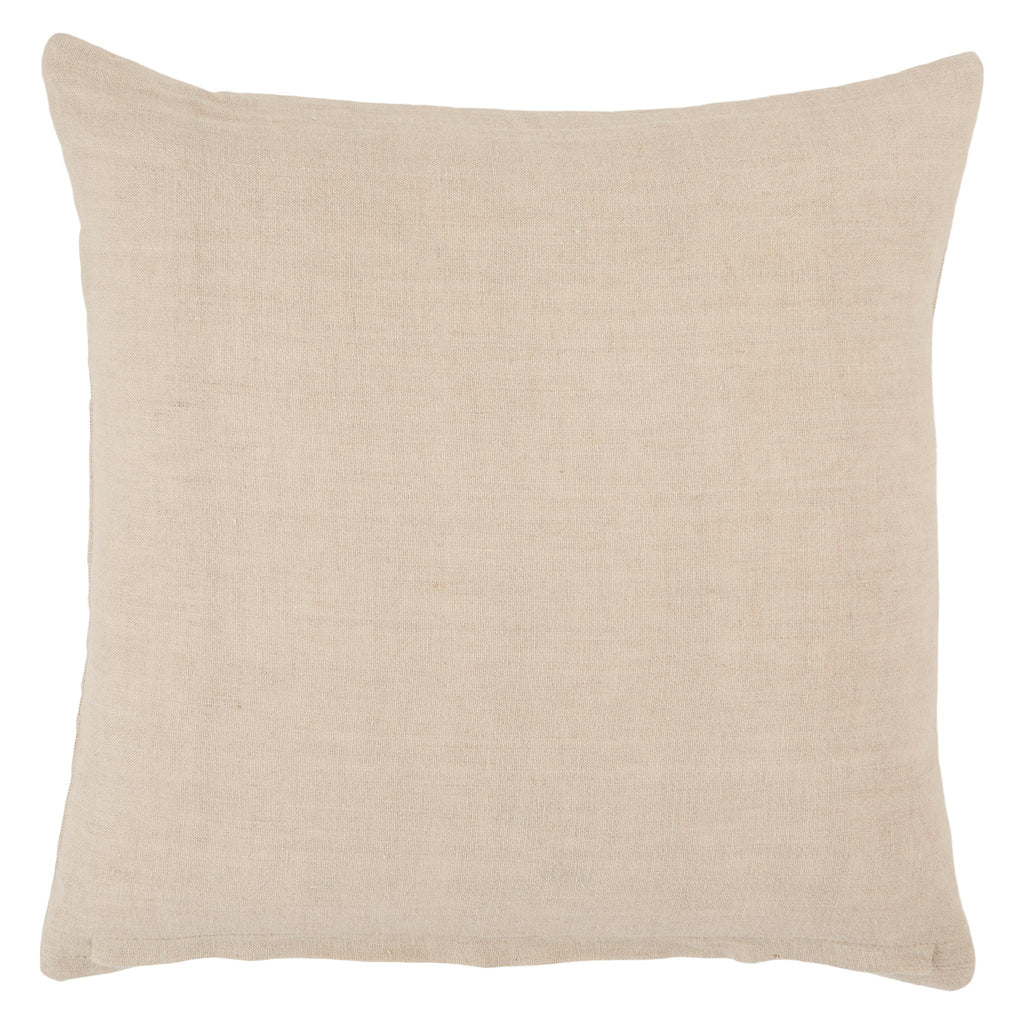 Jaipur Living Galley Neutra Geometric Light Taupe 18" x 18" Pillow