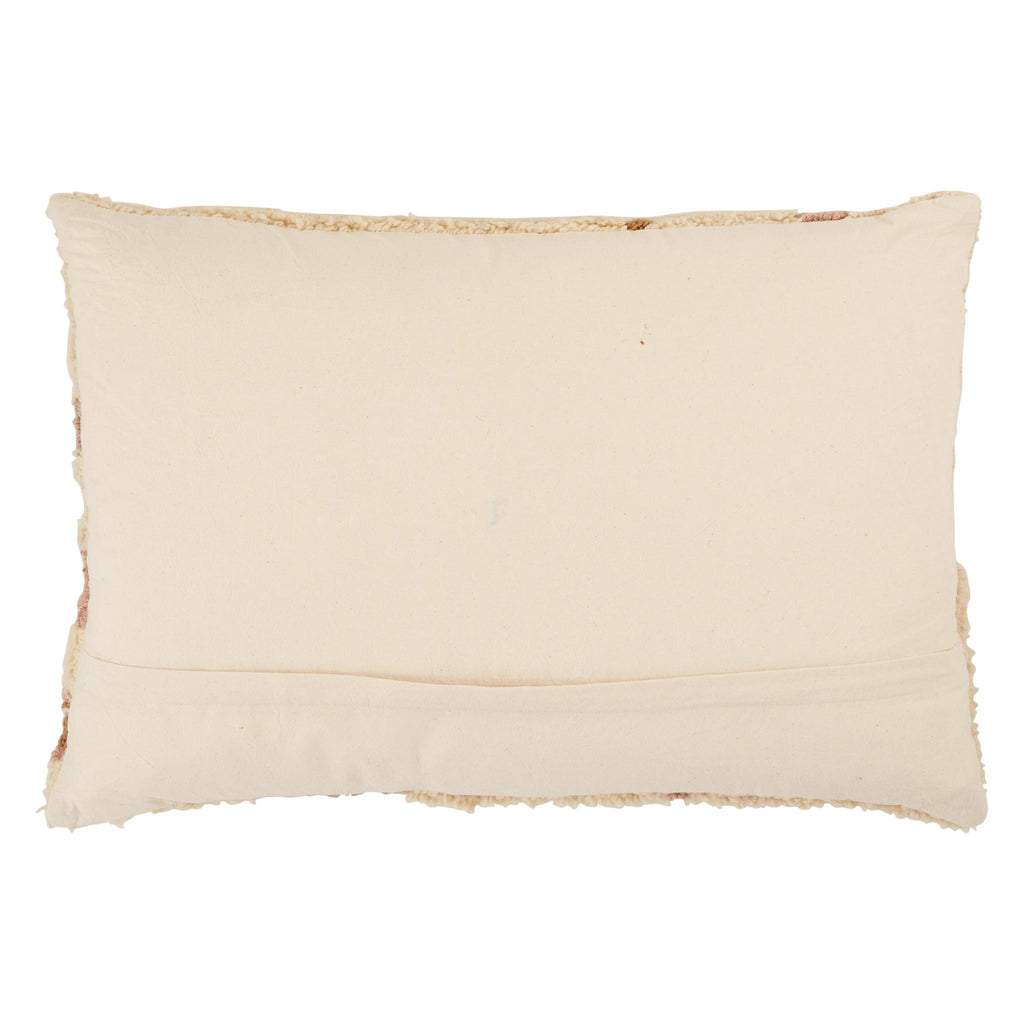 Jaipur Living Soul Trek Kezia Tribal Cream / Light Pink 16" x 24" Pillow