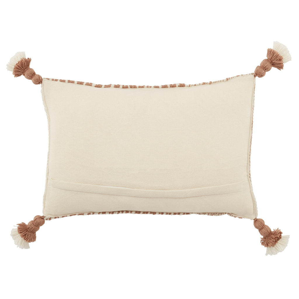 Jaipur Living Armour Calvert Tribal Tan / Ivory 13" x 21" Pillow