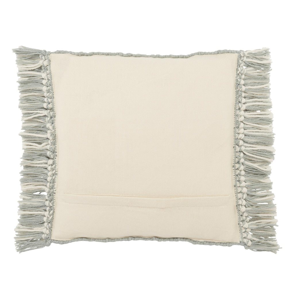 Jaipur Living Chesa Perdita Geometric Light Blue / Ivory 18" x 18" Pillow