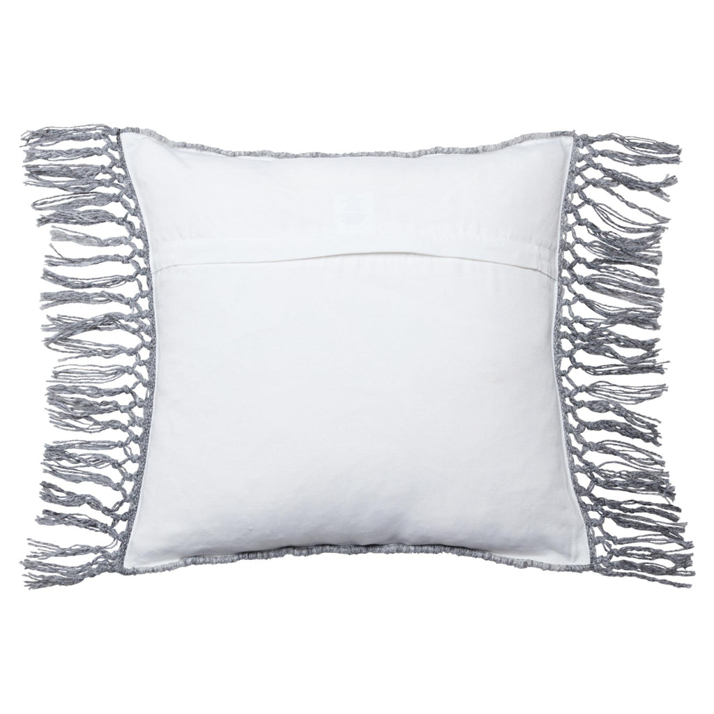 Jaipur Living Liri Edris Geometric Gray 18" x 18" Pillow