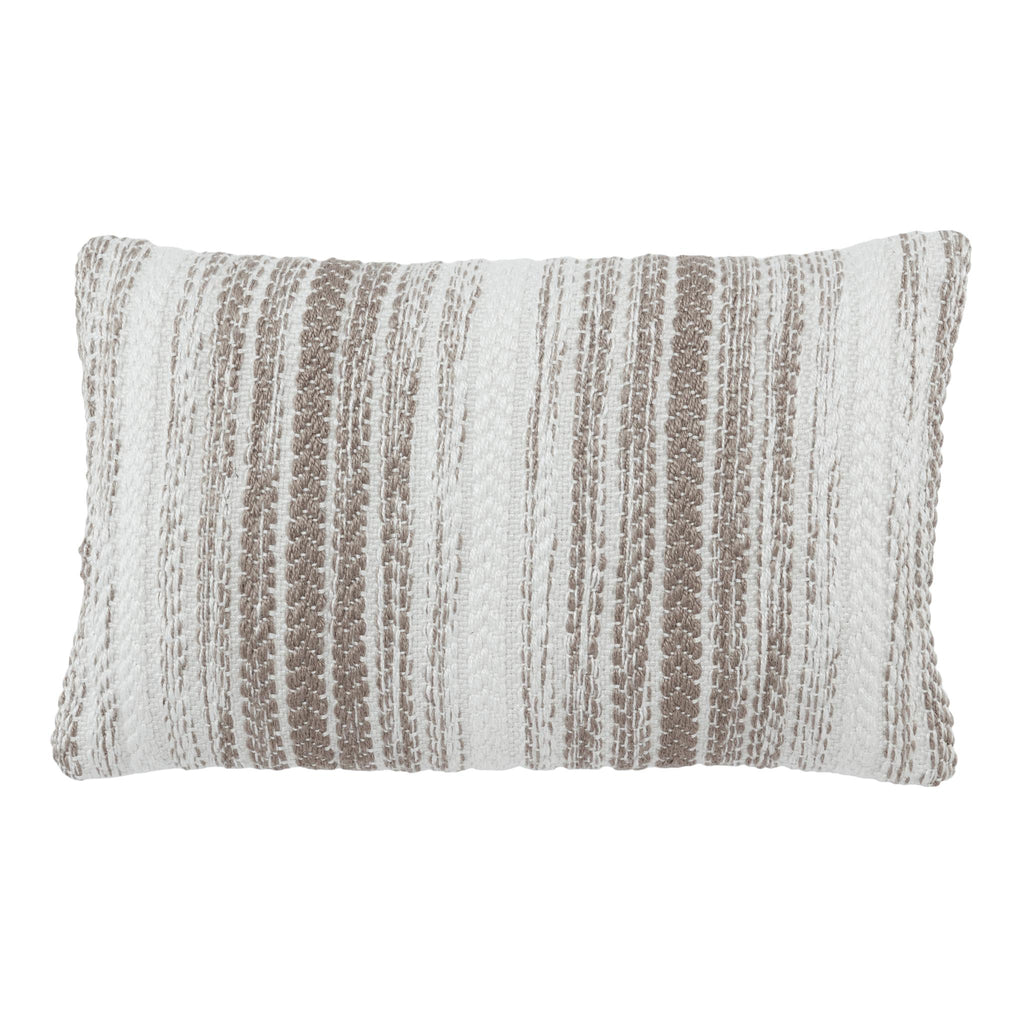 Jaipur Living Reed Austrel Ombre Gray / White 13" x 21" Pillow