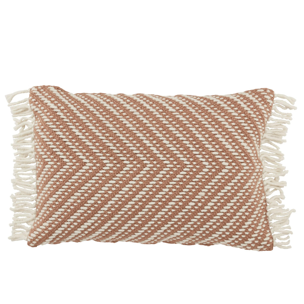 Jaipur Living Settia Odessa Chevron Mauve / Ivory 16" x 24" Pillow