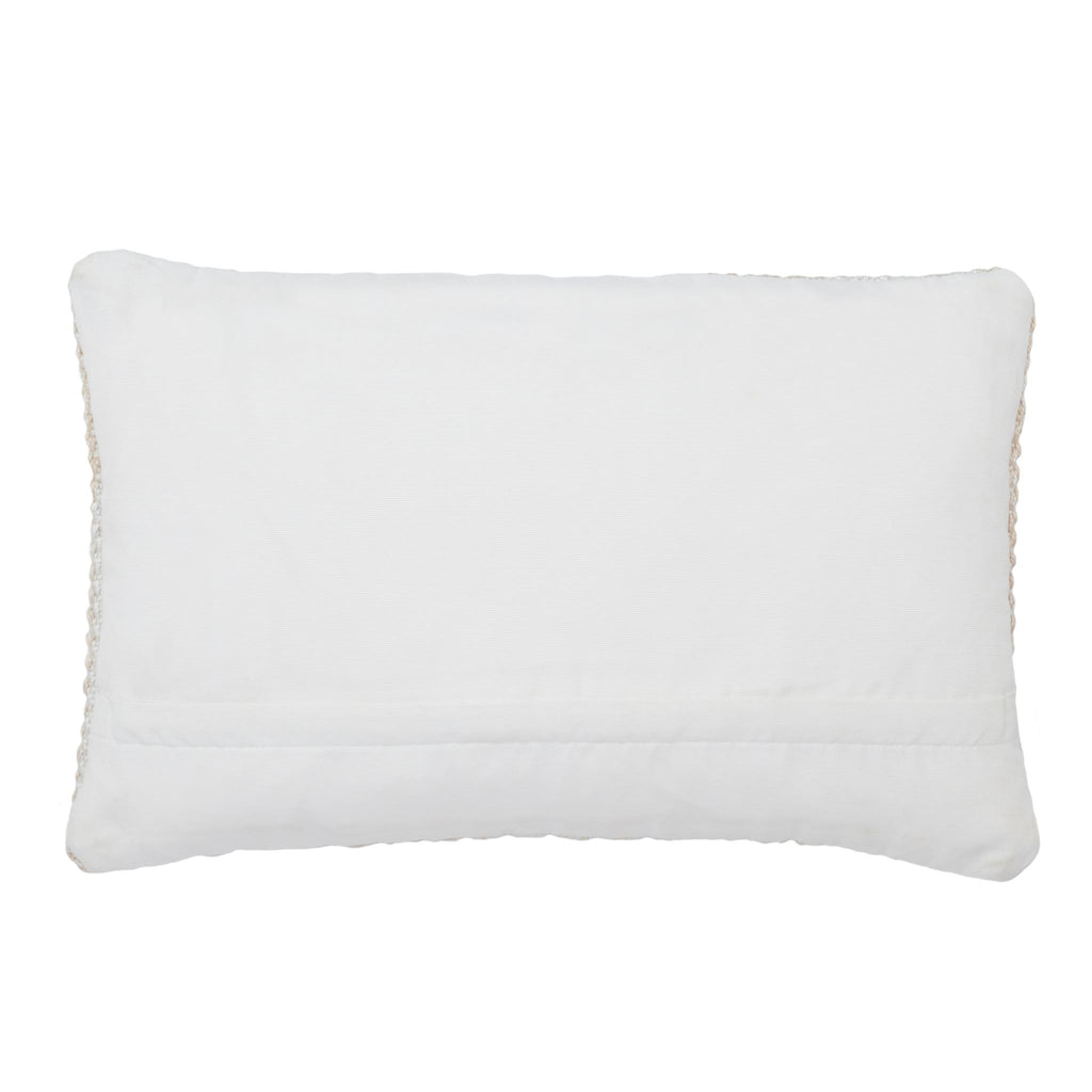 Jaipur Living Reed Austrel Ombre Cream / White 13" x 21" Pillow