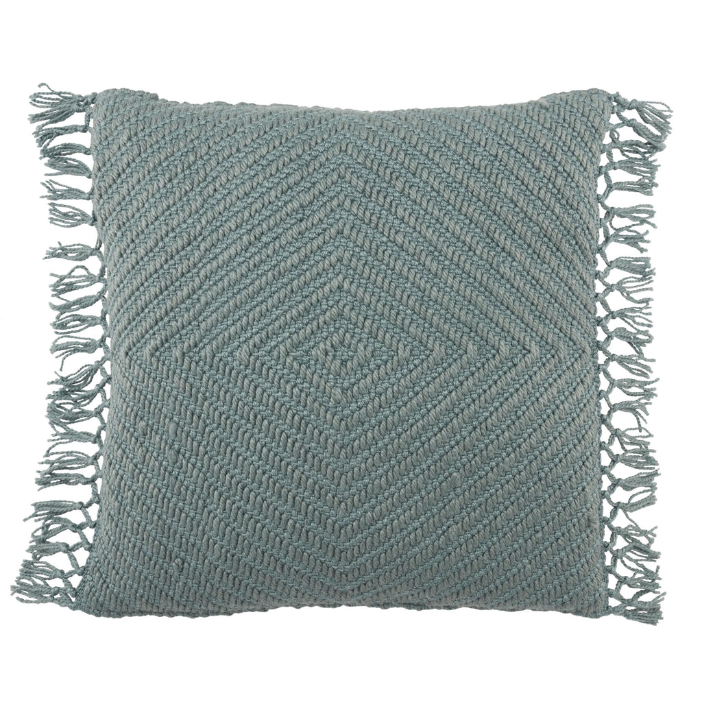 Jaipur Living Tallis Maritima Geometric Blue 20" x 20" Pillow