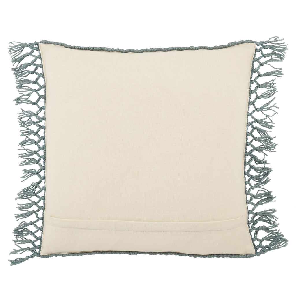 Jaipur Living Tallis Maritima Geometric Blue 20" x 20" Pillow