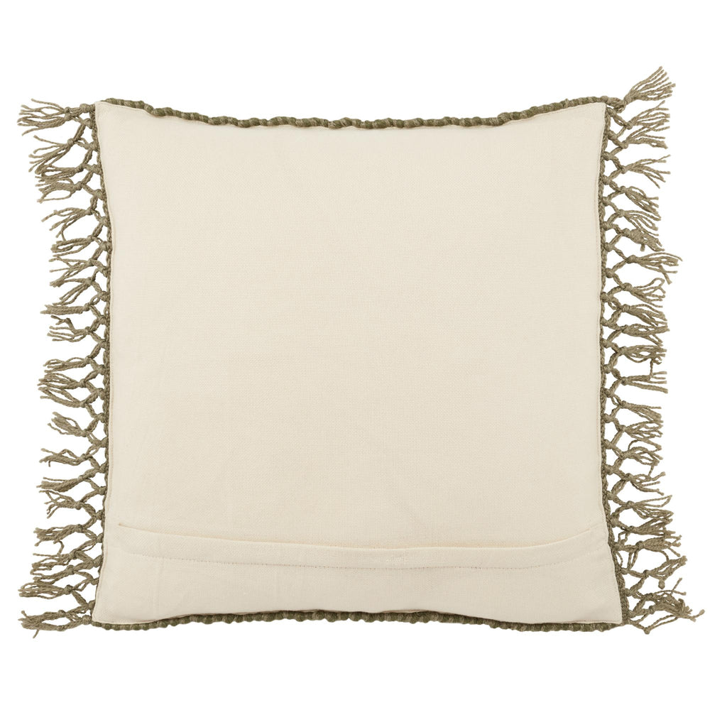 Jaipur Living Tallis Maritima Geometric Green 20" x 20" Pillow