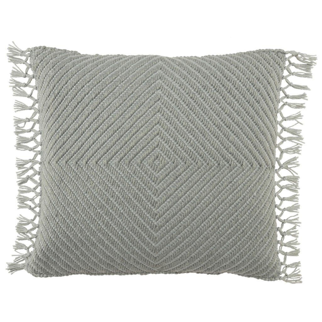 Jaipur Living Tallis Maritima Geometric Light Gray / Light Blue 20" x 20" Pillow