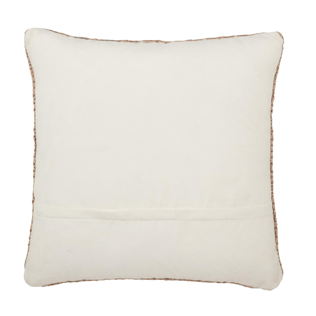 Jaipur Living Torren Lindy Geometric Tan / Ivory 22" x 22" Pillow