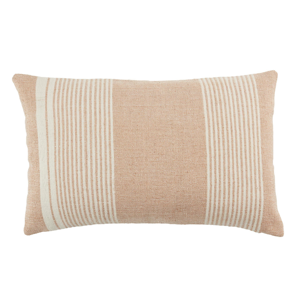 Jaipur Living Acapulco Carinda Stripes Tan / Ivory 13" x 21" Pillow