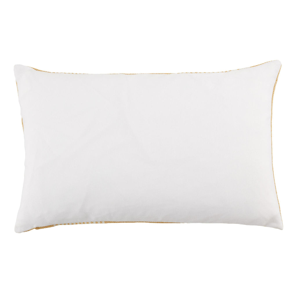 Jaipur Living Acapulco Carinda Stripes Gold / Ivory 13" x 21" Pillow