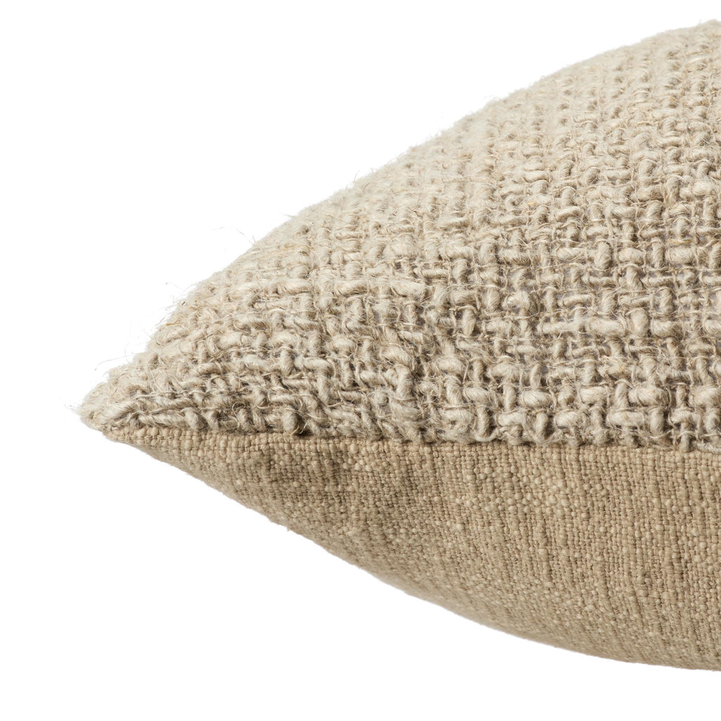 Jaipur Living Klara Tordis Solid Taupe 22" x 22" Pillow