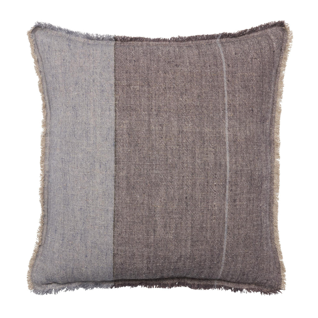 Jaipur Living Tanzy Morrigan Stripes Gray / Slate 24" x 24" Pillow