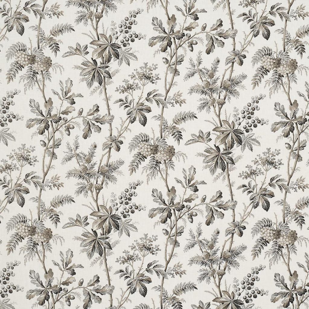 Schumacher Brantwood Vine Graphite Fabric