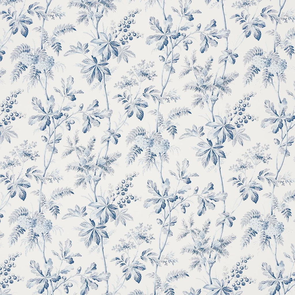 Schumacher Brantwood Vine Porcelain Wallpaper