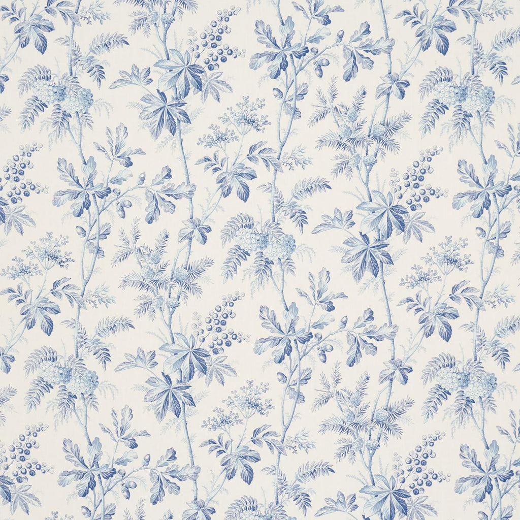 Schumacher Brantwood Vine Porcelain Fabric