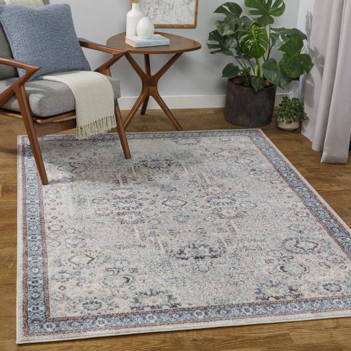 Surya Ankara AKR-2354 Blue Burgundy 7'10" x 10'3" Rug