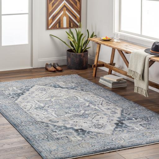 Surya Babel BAB-2300 Black Charcoal 7'10" x 10' Rug